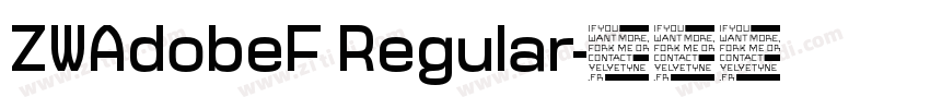 ZWAdobeF Regular字体转换